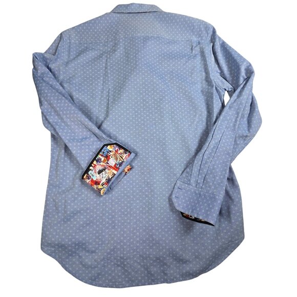 Robert Graham London Bulldog Print Long Sleeve Shirt M Cotton Casual Mens - Picture 3 of 9